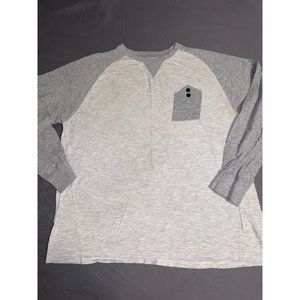 WT02 Grey Striped Long Sleeve-XL